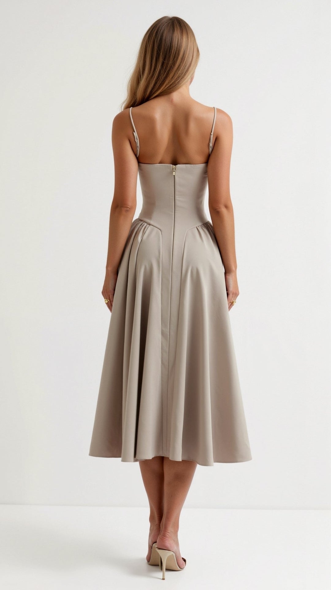 Odette Élégance | Midi suknelė su struktūrizuotu liemeniu