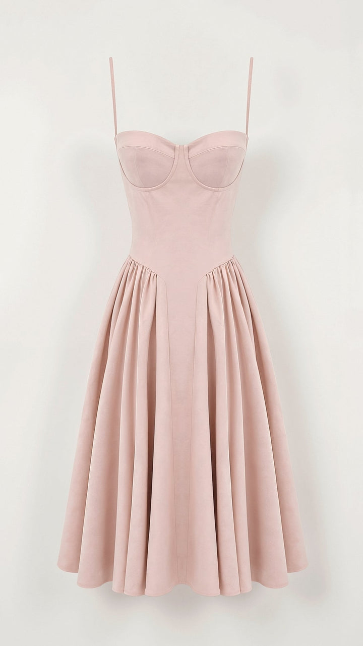 Odette Élégance | Midi suknelė su struktūrizuotu liemeniu