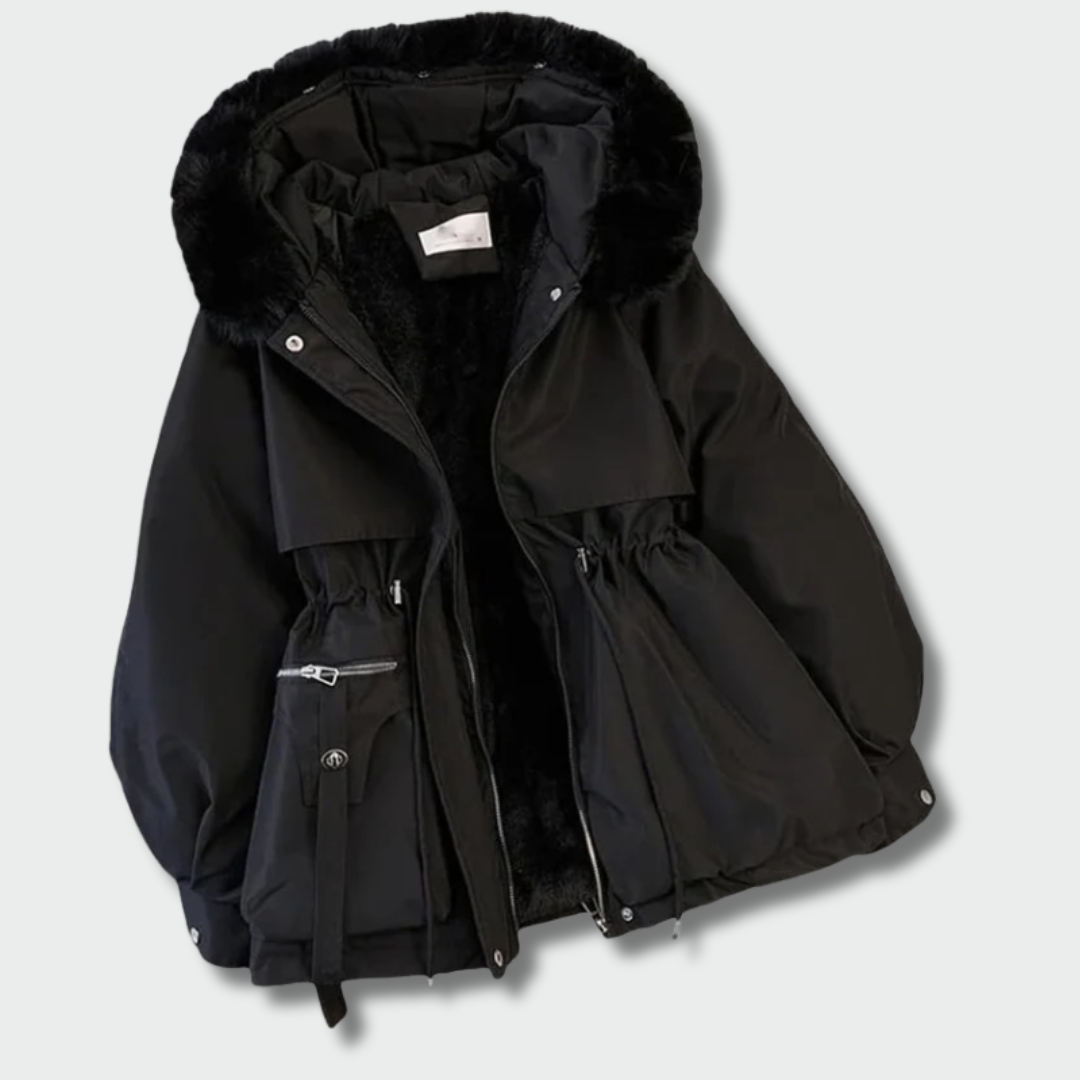 Monika™ – Žiemos švarkas minkštas ir šiltas 