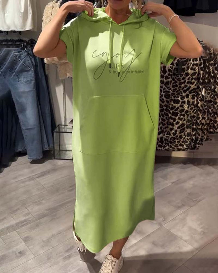 Saskia™ | Kasdienis suknelė su gobtuvu