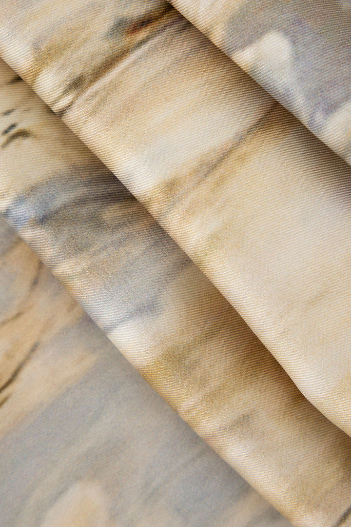 Inna Aukšto Liemens Tiesios Kelnės su Marmuro Raštu