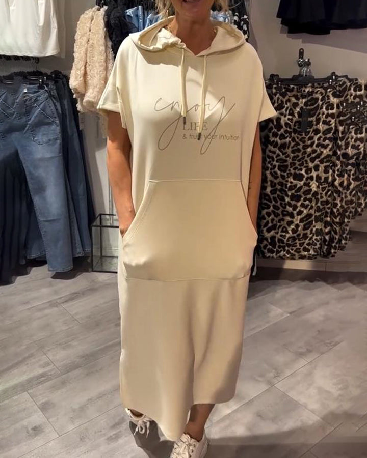 Saskia™ | Kasdienis suknelė su gobtuvu