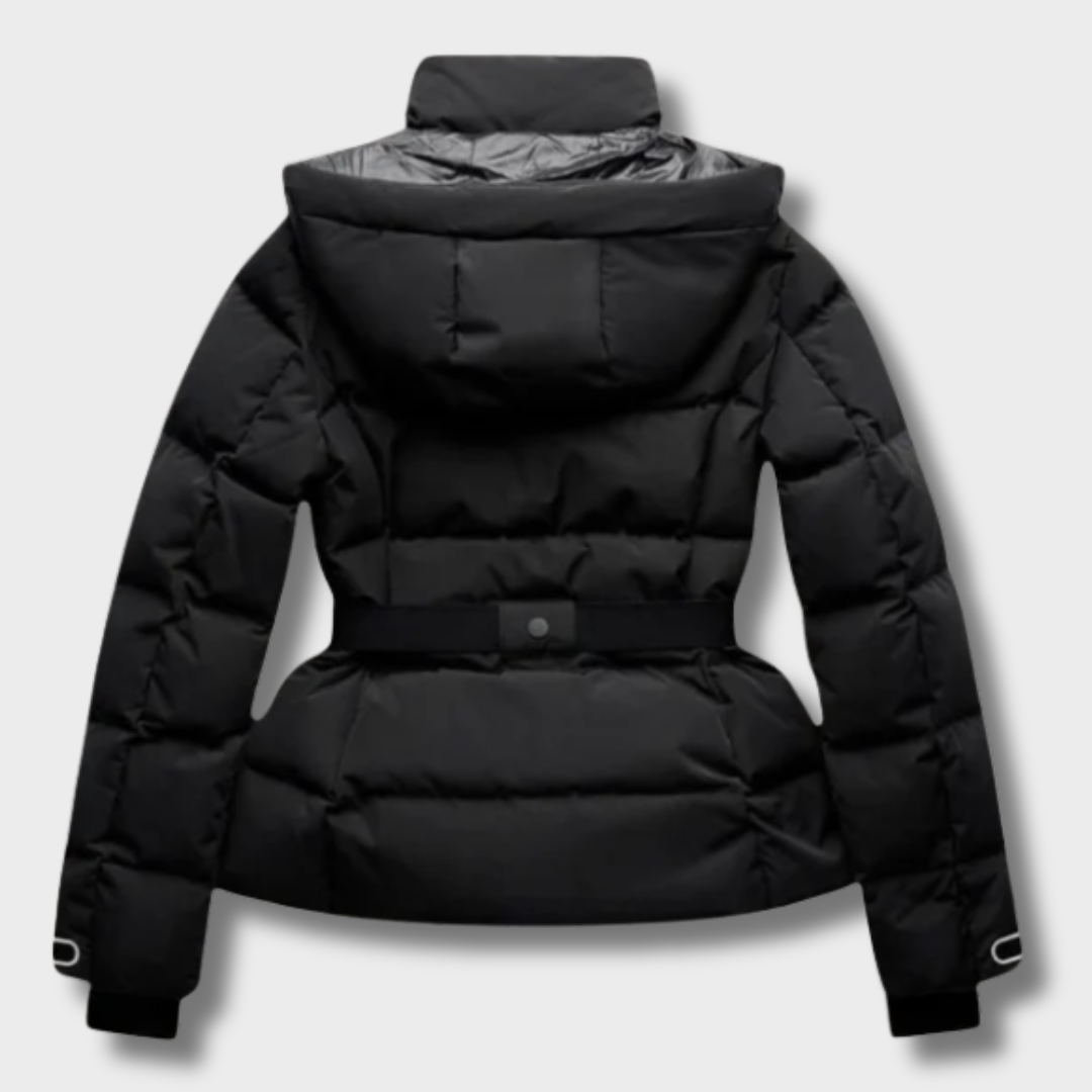 Dina™ – Elegantiška Puffer Striukė su Diržu