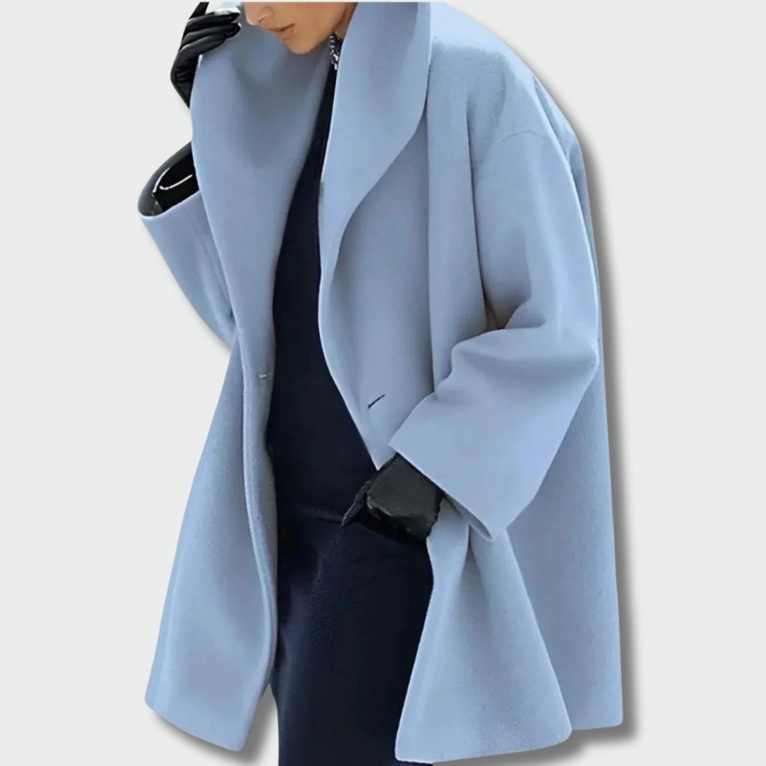 Justina™ – Ilgas šiltas paltas (rudeniui-žiemei)