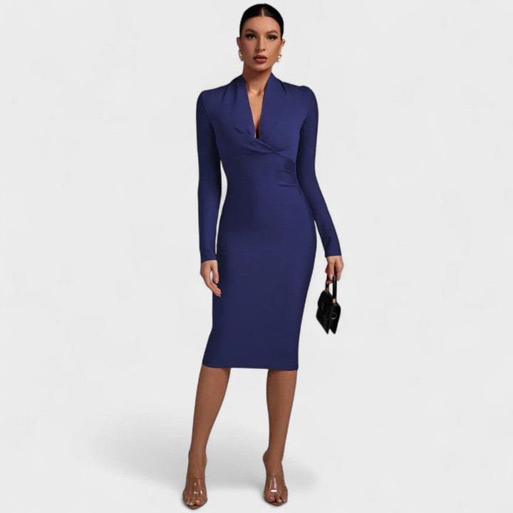 Samara | Ilga rankovė su V formos iškirpte