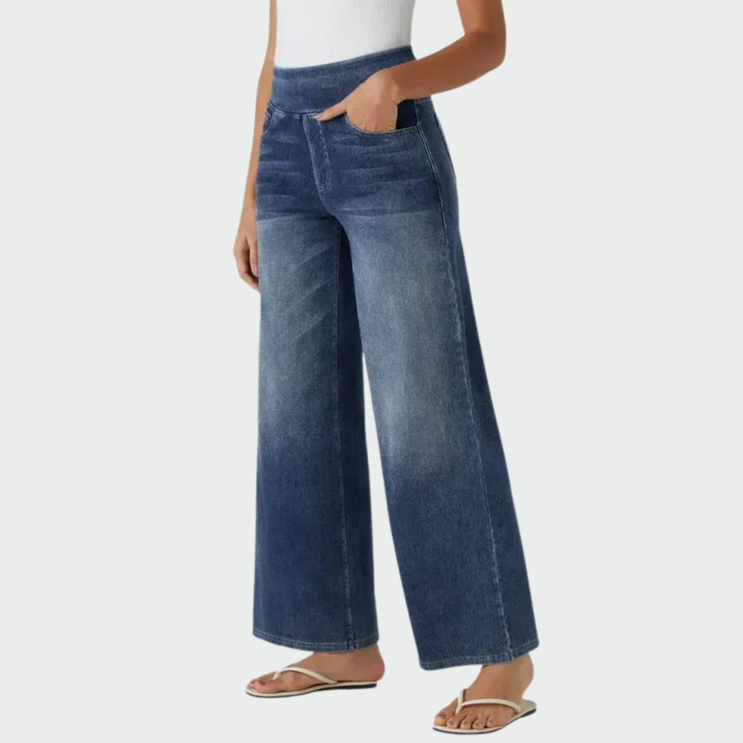 Meda™ – Aukštos juosmens elastingos kelnės (rudeniui)