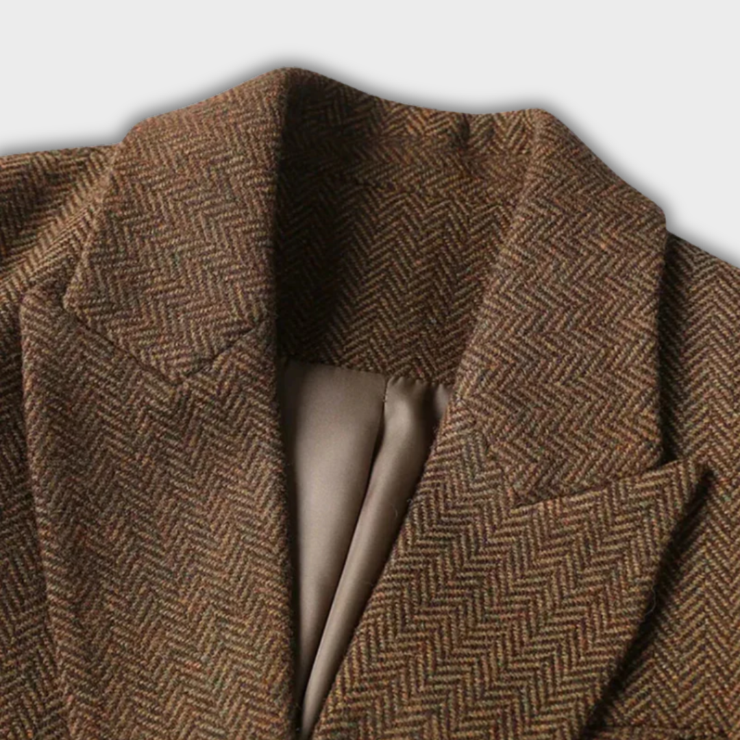 Alesia™ – Elegantiškas dvieilis paltas 