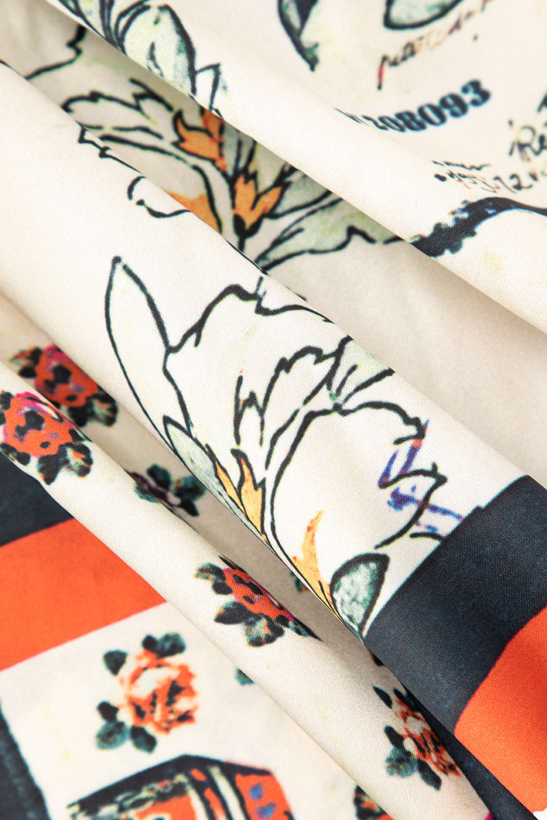 Arce Aukštos Juosmens Tiesios Kelnės su Gėlių Raštu