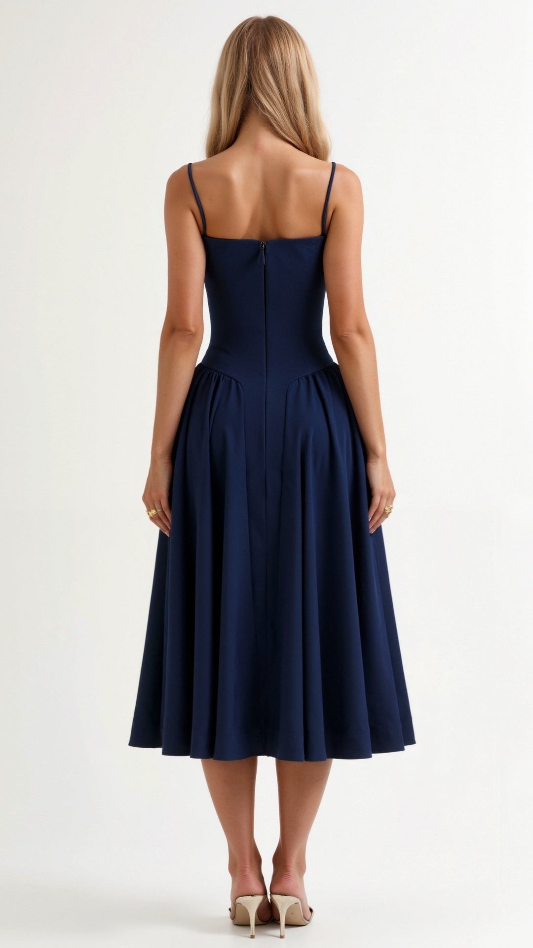 Odette Élégance | Midi suknelė su struktūrizuotu liemeniu