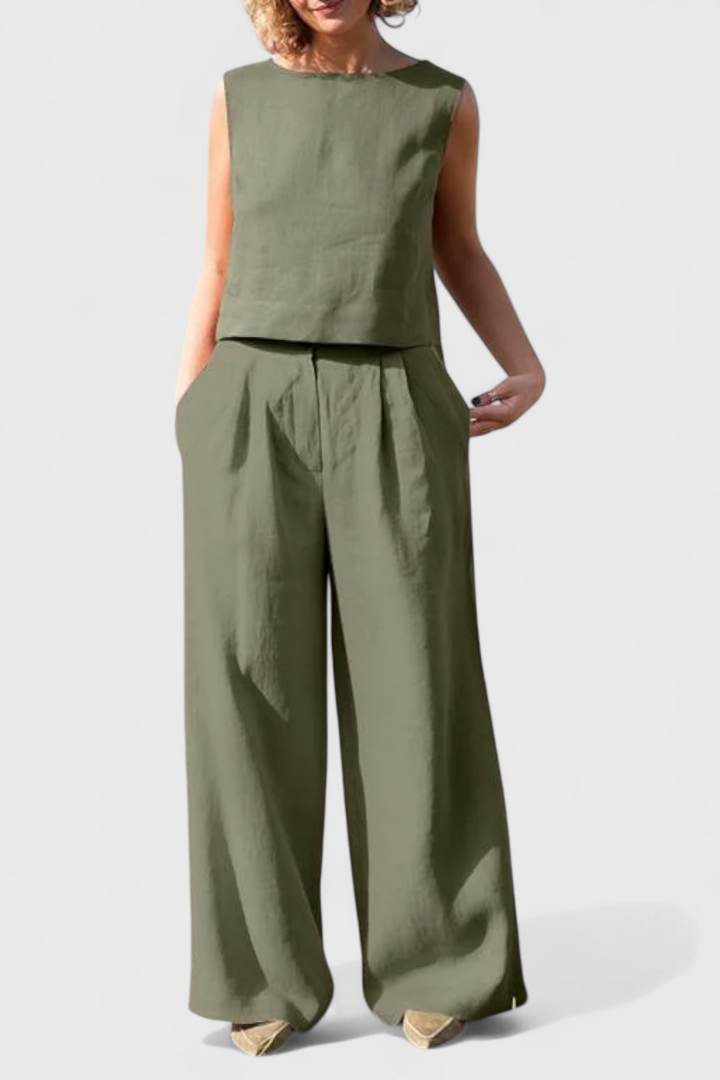 Yvanne Vintage Komplektas be Rankovių Vasarai