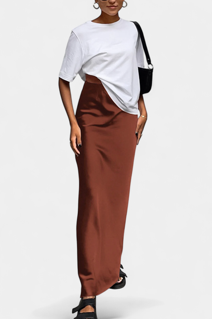 Fable Falda Maxi Universalus arba Paprasto Dizaino ir Elegantiško Stiliaus