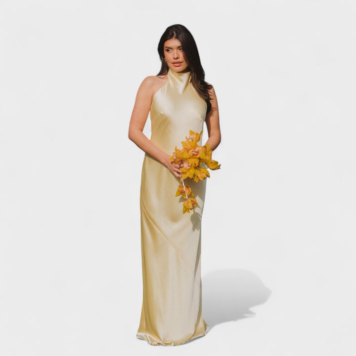 Martina - Suknelė su satino kaspinu