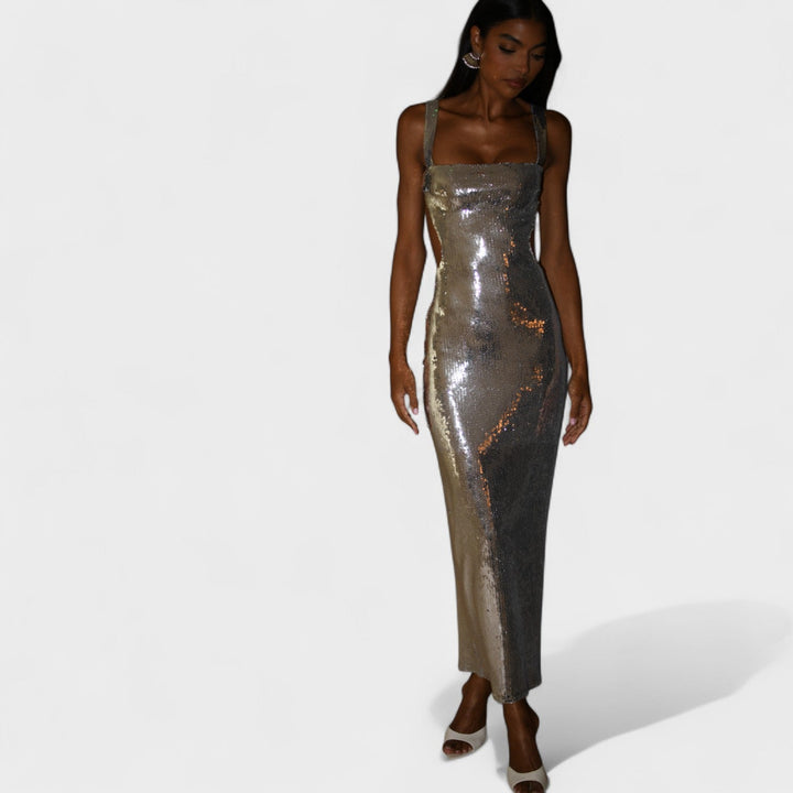 Suknelė „Sparkle Silver“ - Vakarinė versija