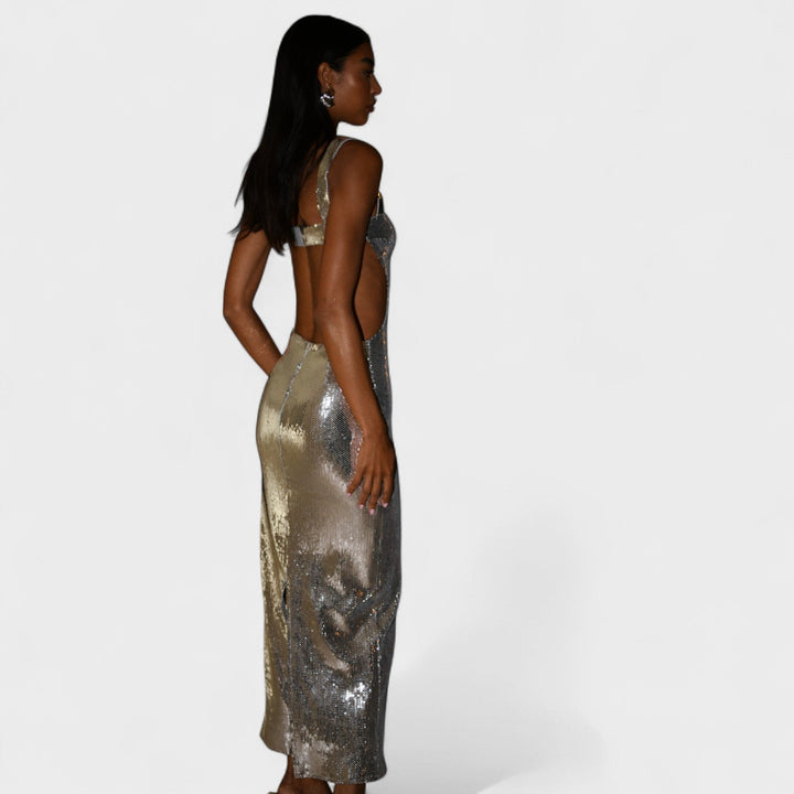 Suknelė „Sparkle Silver“ - Vakarinė versija