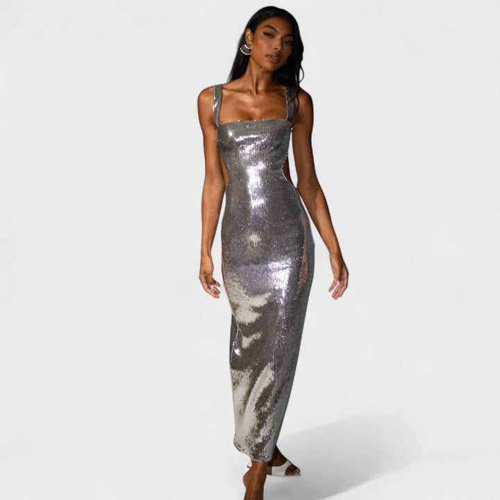Suknelė „Sparkle Silver“ - Vakarinė versija