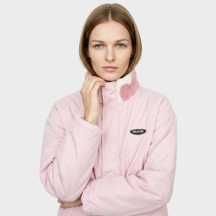 Saulė™ – Dvipusė rudeninė striukė su širdelėmis