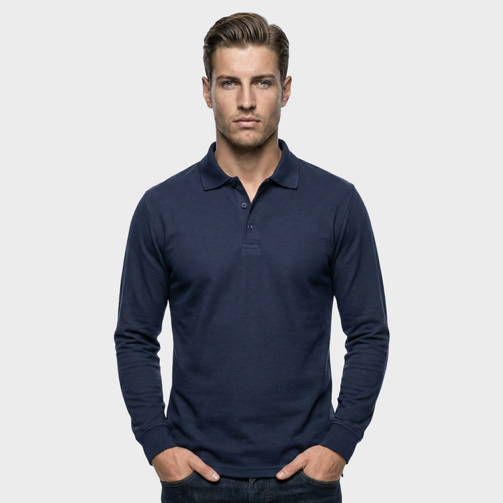 MOHR® | Prabangus ilgomis rankovėmis polo