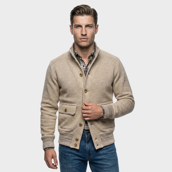 Kaltgold - Vyriškas paltas su aukštu kaklu