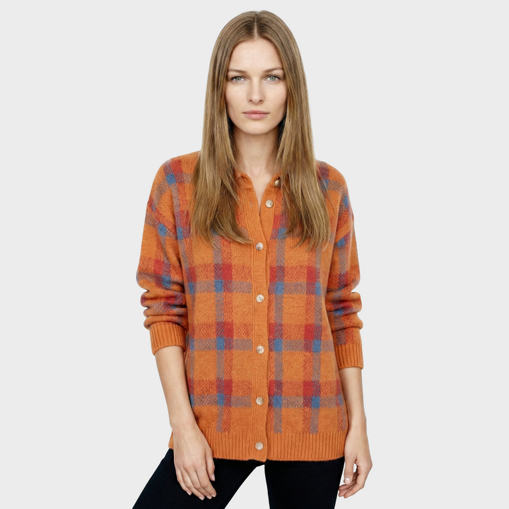 Anna™ – Minkštas Languotas Kardiganas, Retro Stilius