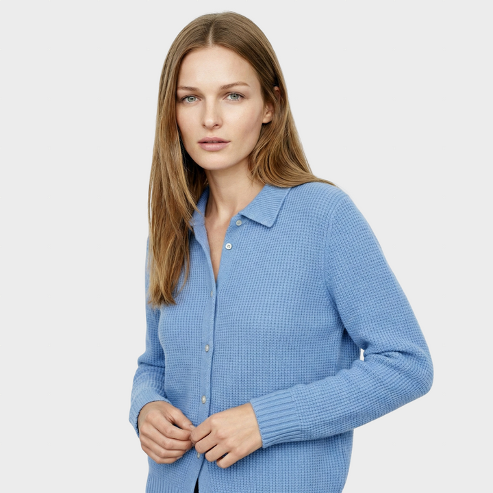 Lėja™ - Klasikinis Megztas Kardiganas iš Minkštos Vilnos