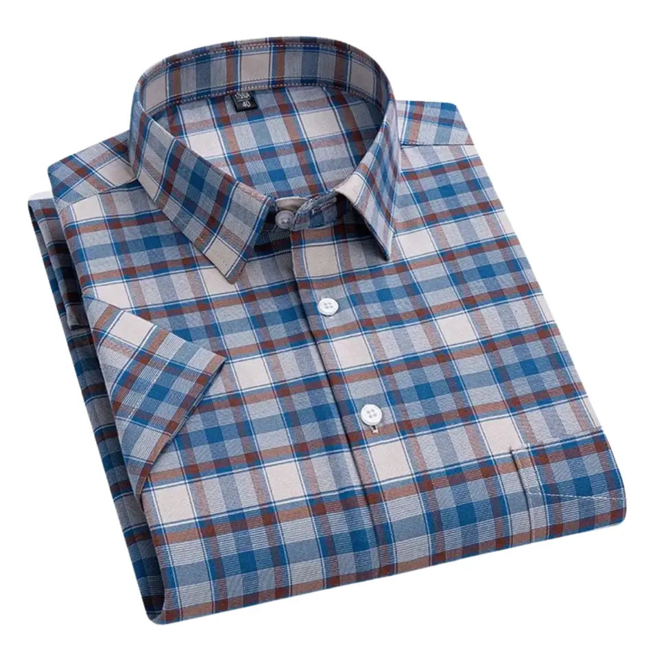 Kasper™ | Trumpas rankovės Katoonskjorte