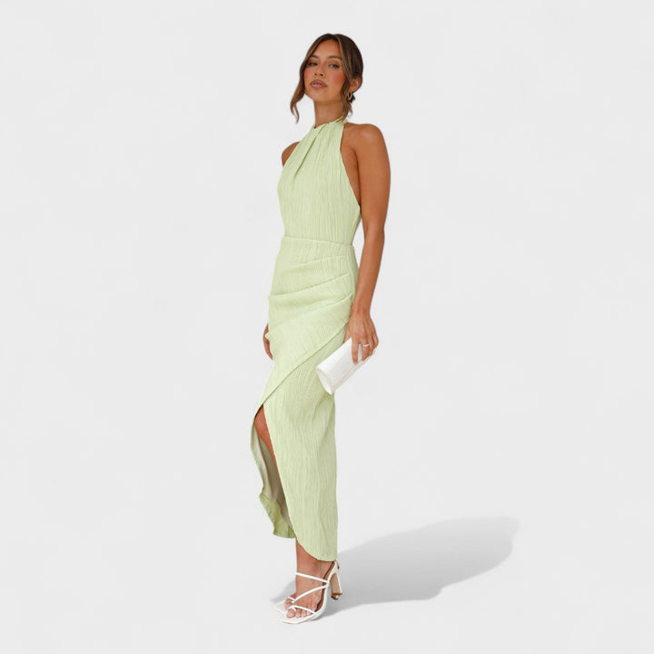 Camila - Ilga suknelė su klostėmis