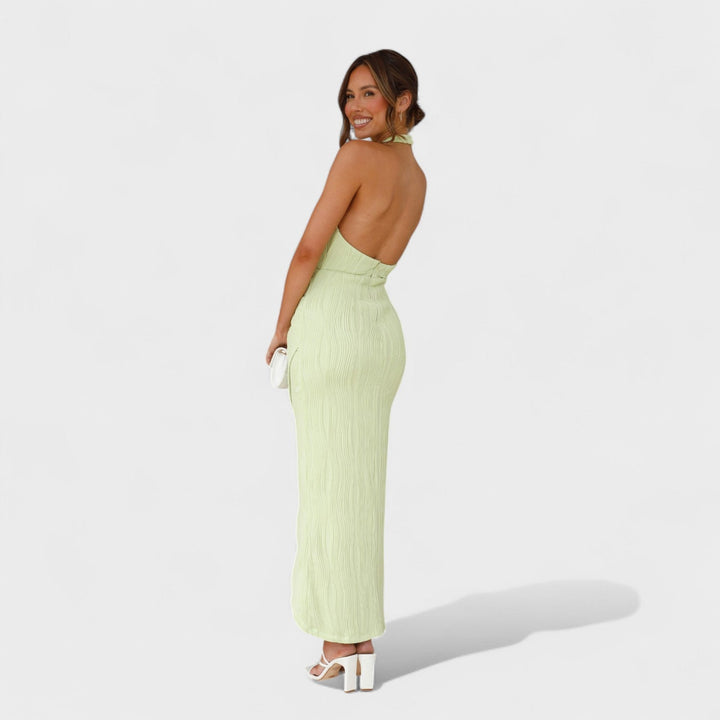 Camila - Ilga suknelė su klostėmis