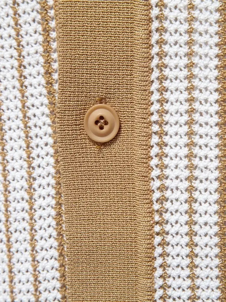 Laurits™ | Dryžuotas Megztinis Polo