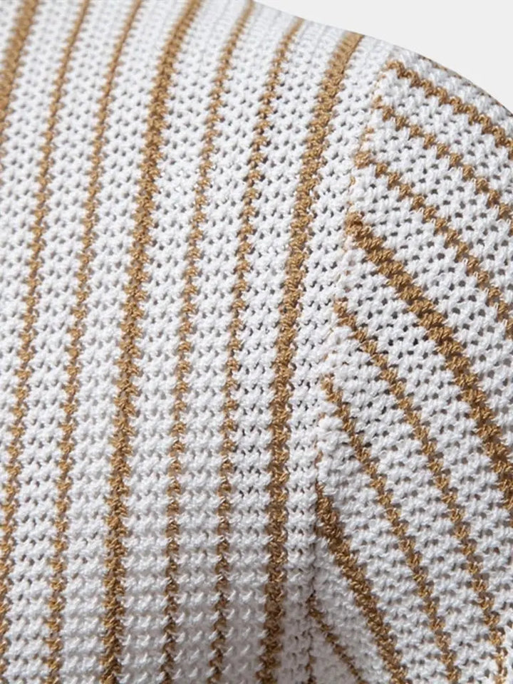 Laurits™ | Dryžuotas Megztinis Polo