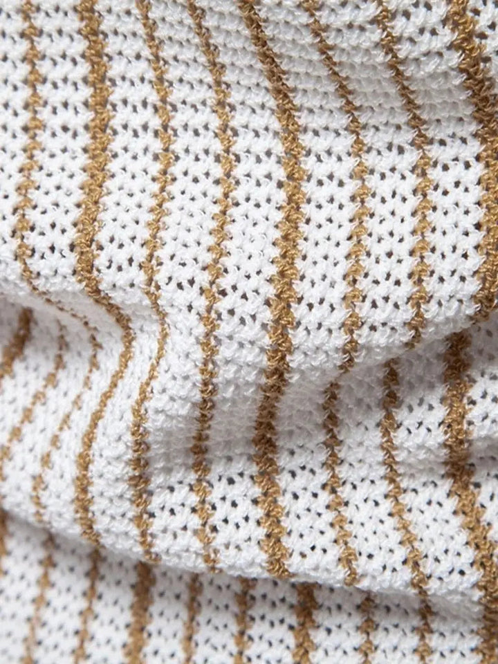 Laurits™ | Dryžuotas Megztinis Polo