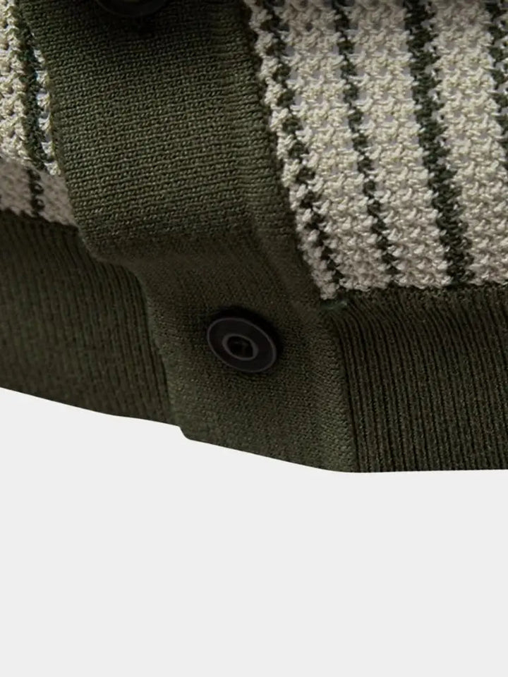 Laurits™ | Dryžuotas Megztinis Polo