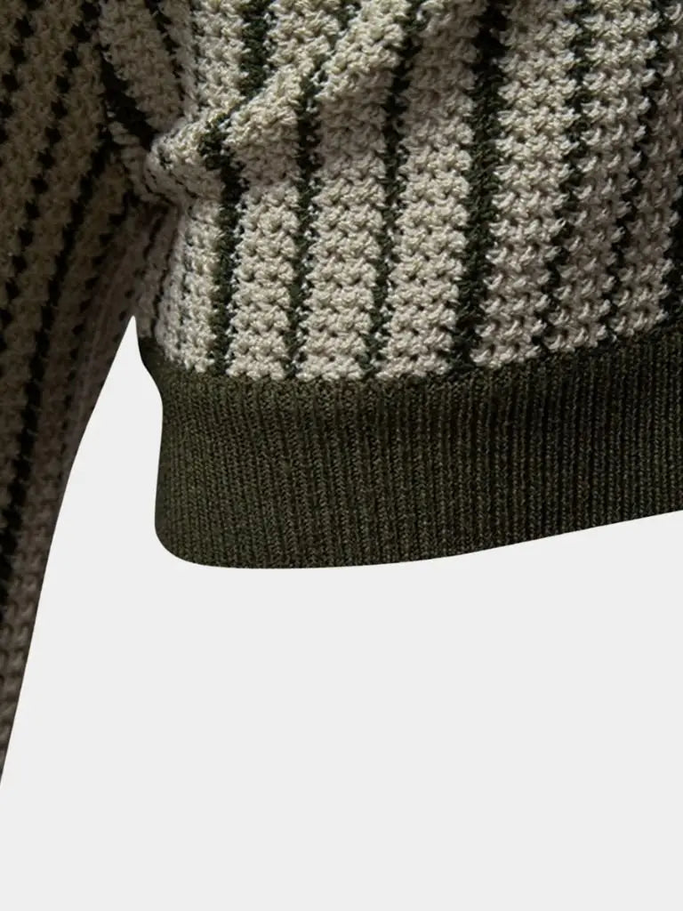 Laurits™ | Dryžuotas Megztinis Polo