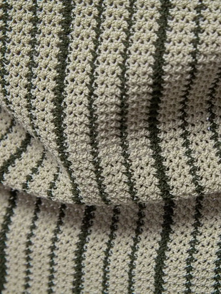 Laurits™ | Dryžuotas Megztinis Polo