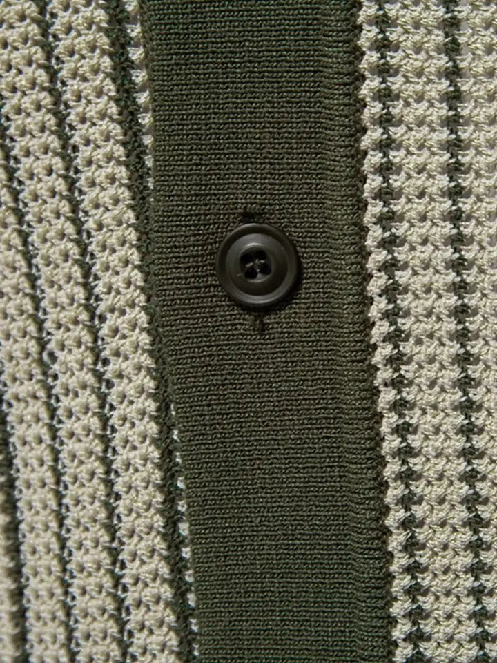 Laurits™ | Dryžuotas Megztinis Polo