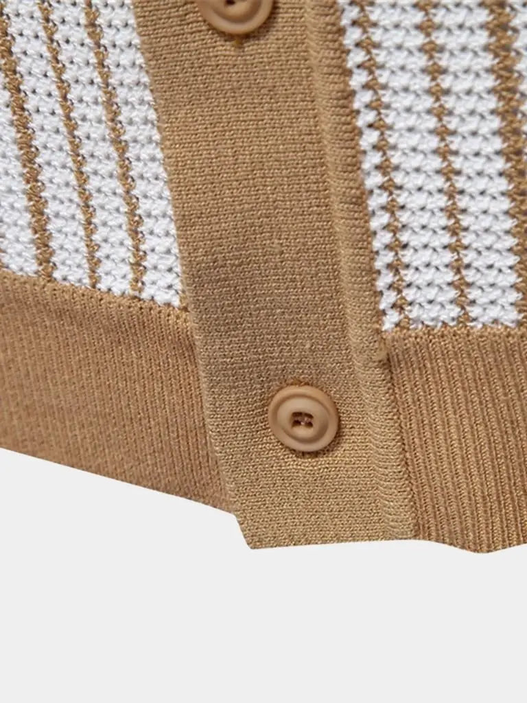 Laurits™ | Dryžuotas Megztinis Polo