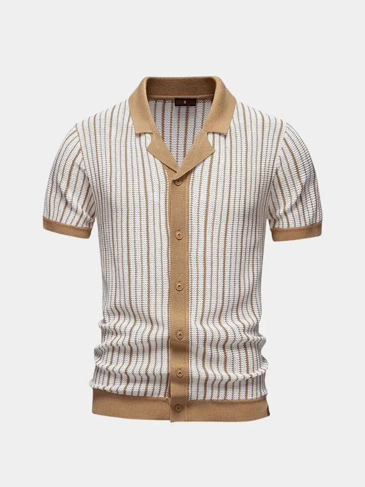 Laurits™ | Dryžuotas Megztinis Polo