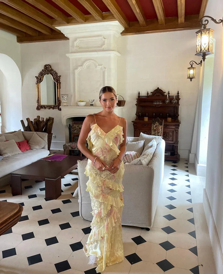 Julieta | Ilga Suknelė su Volanais – Gracinga ir Romantiška