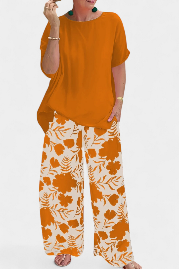 Aivy Dviejų Dalių Gėlių Komplektas su Atsipalaidavusiu Akyse