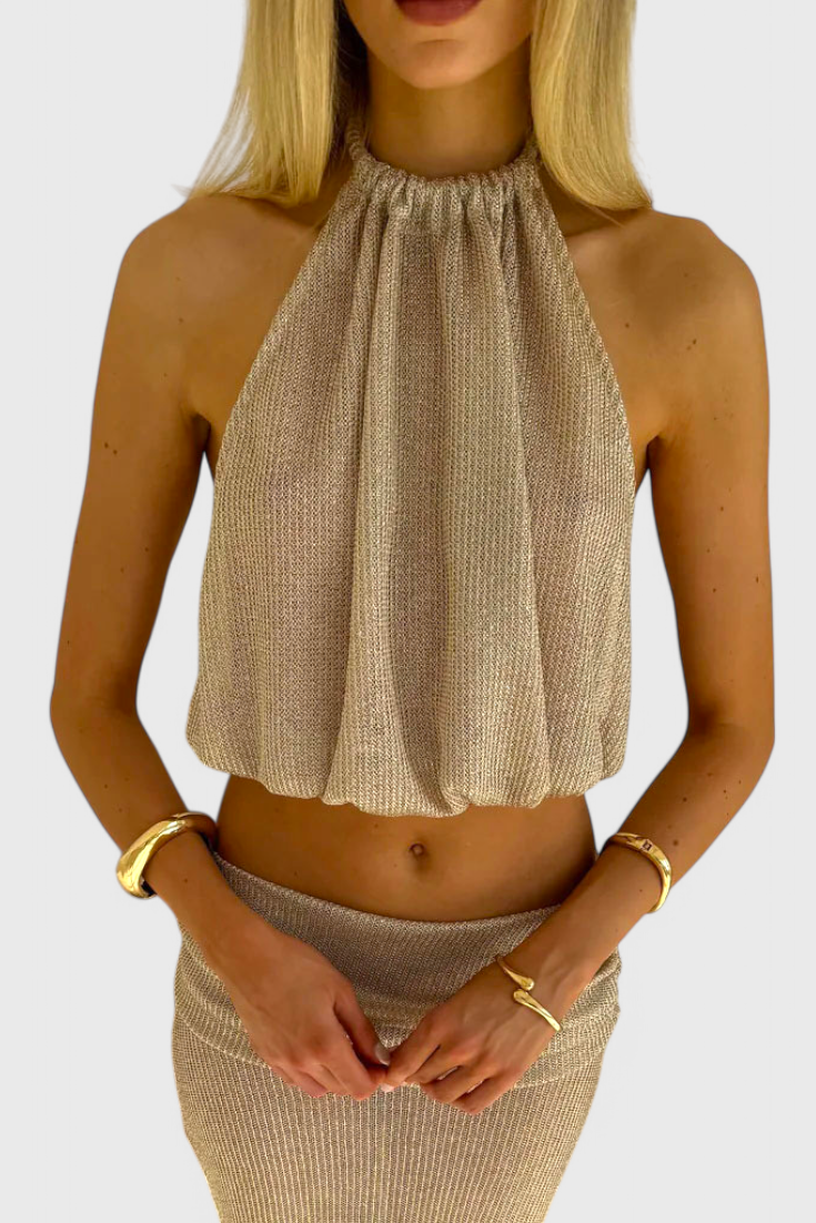 Zhenya Dviejų dalių Halter Komplektas