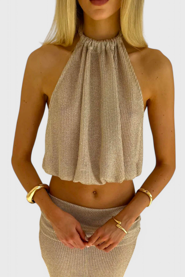 Zhenya Dviejų dalių Halter Komplektas