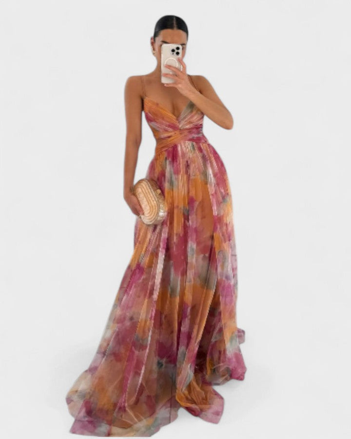 Madeline | Ilgas gėlių suknelė, skirta būti elegancijai