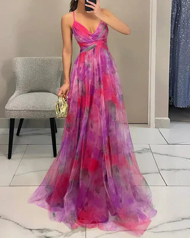 Madeline | Ilgas gėlių suknelė, skirta būti elegancijai