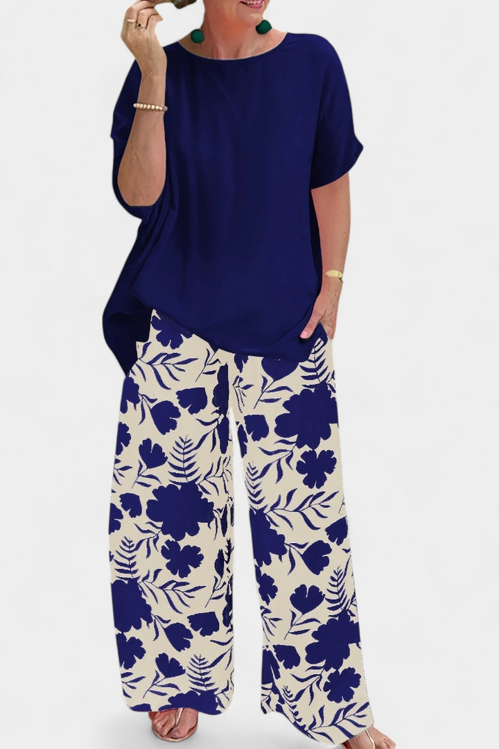 Aivy Dviejų Dalių Gėlių Komplektas su Atsipalaidavusiu Akyse