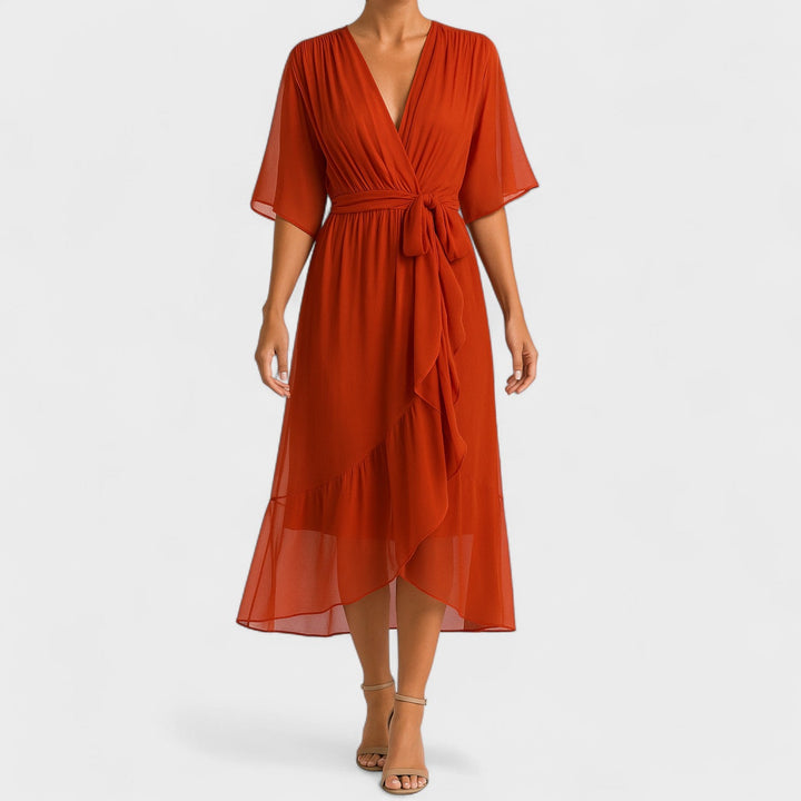 Yalina - Elegantiška suknelė su reguliuojamu liemeniu