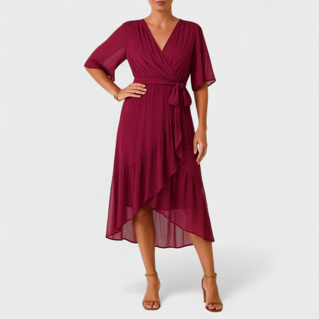 Yalina - Elegantiška suknelė su reguliuojamu liemeniu