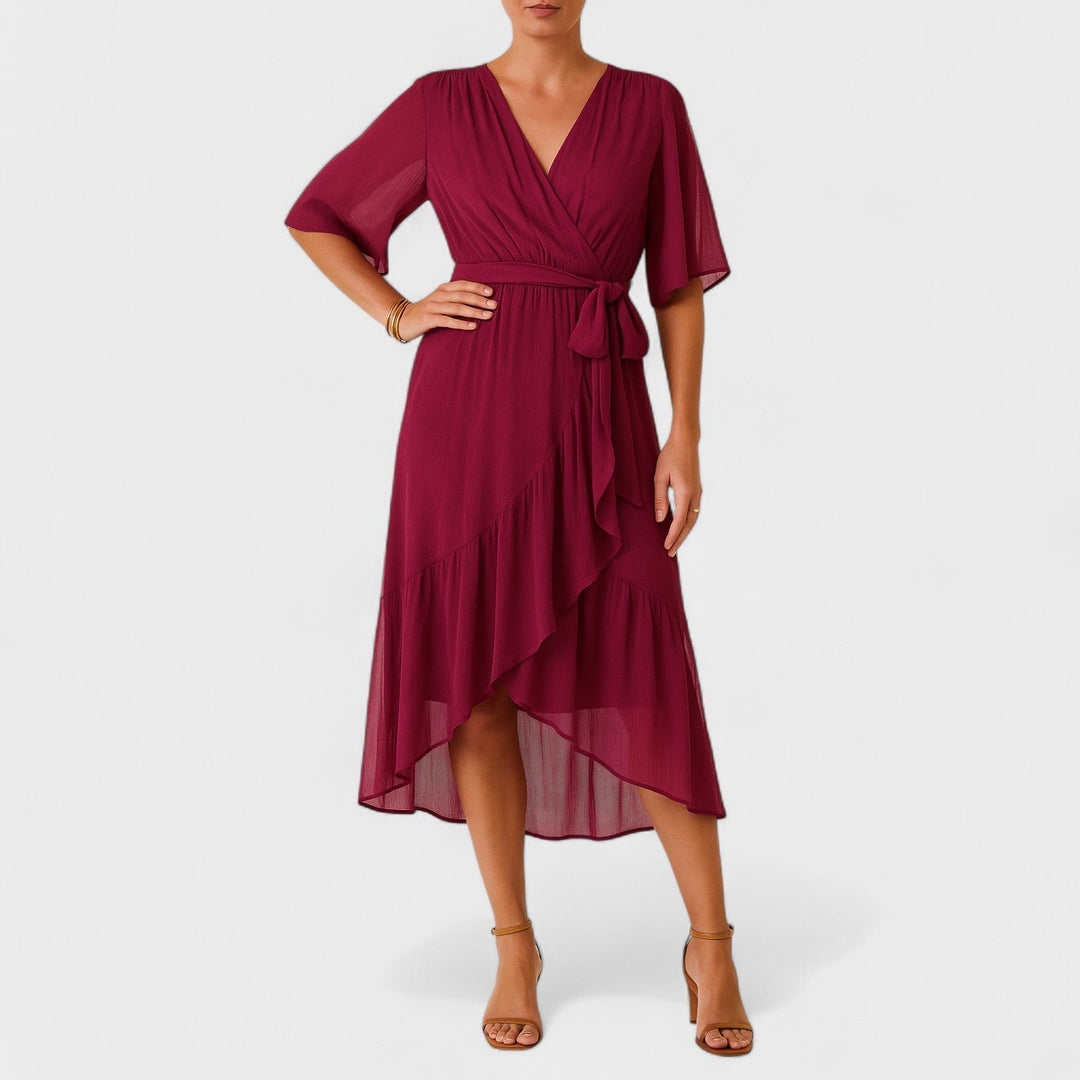 Yalina - Elegantiška suknelė su reguliuojamu liemeniu