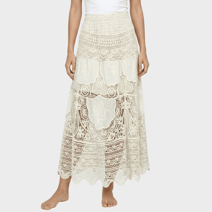 Lidija™ - Midi sijonas su nėriniais