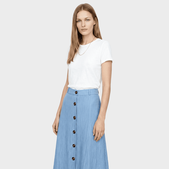 Elzė™ - Permatoma Midi Sijonas su Iškirpte