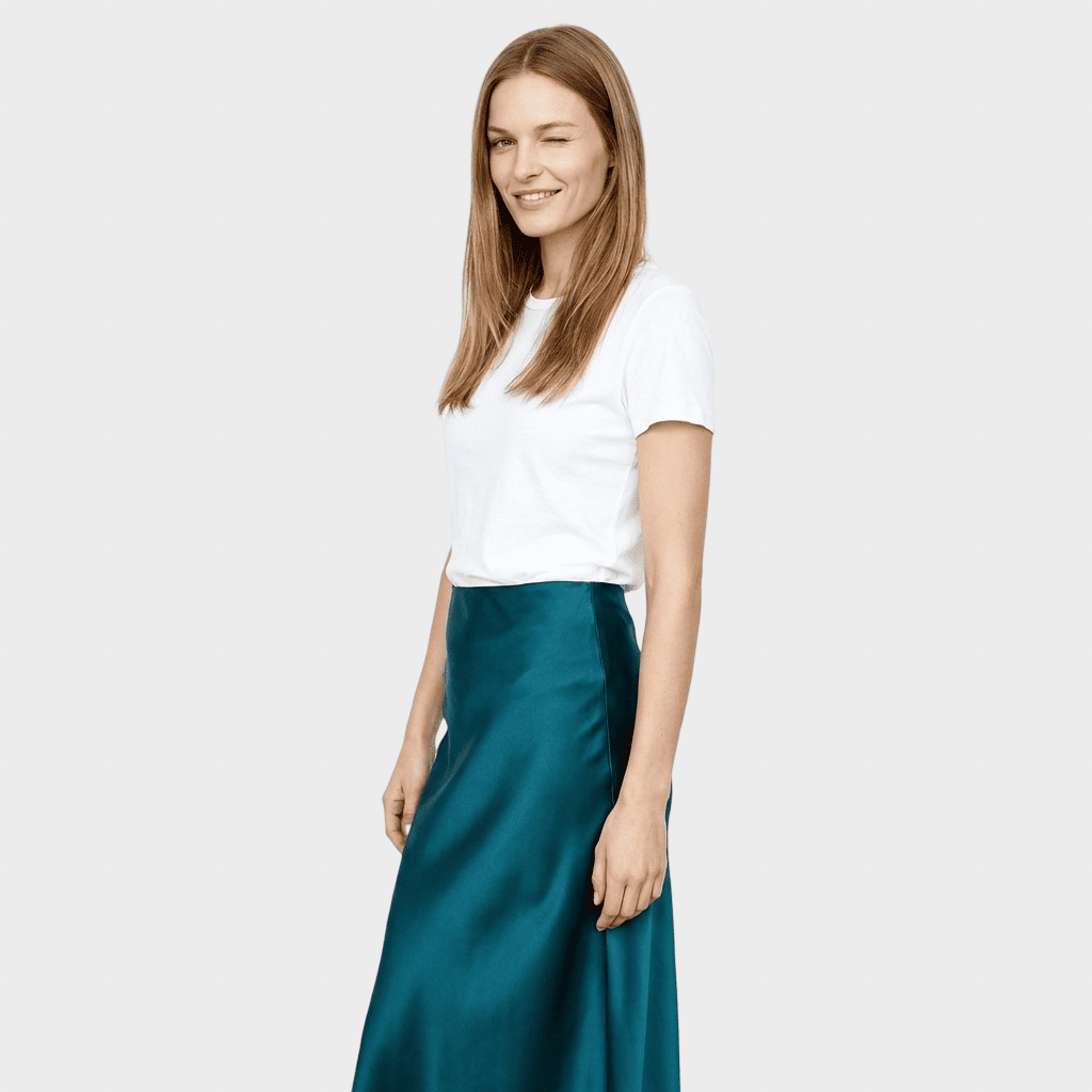 Raminta™ - Aukštos Vidutinės Midi Sijonas