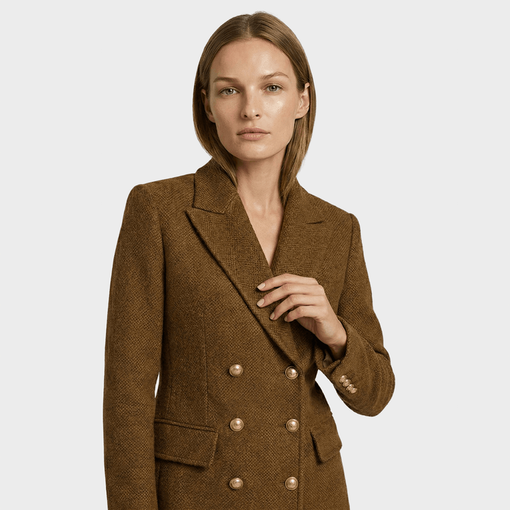 Alesia™ – Elegantiškas dvieilis paltas 